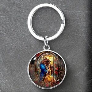 Beauty & The Beast Keychain